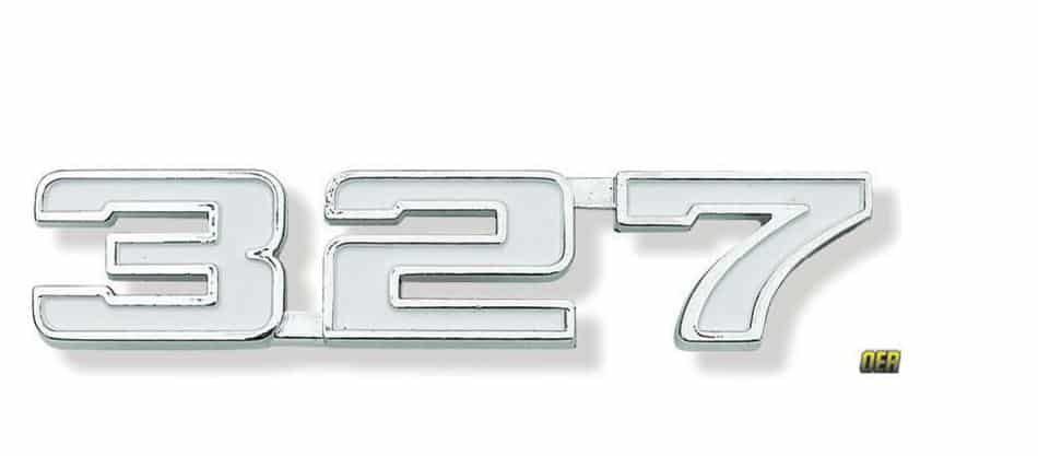 Emblem: "327" - 69 Camaro & Nova - Fender (ea)